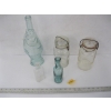 Image 2 : VINTAGE GLASS JARS, BOTTLES, FISH BOTTLE, CREAM/MILK SQUARE GLASS & CERIUM GLASS COLLECTION
