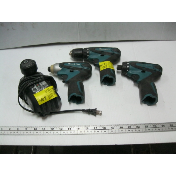 MAKITA 7.2V DRILL & IMPACT SET W/CHARGER & 1 BATTERY
