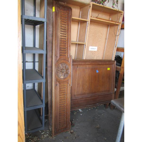 SINGLE WOODEN ANTIQUE BEDFRAME