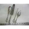 Image 1 : STERLING HANDLED KNIFE, BUTTON HOOK, ETC.