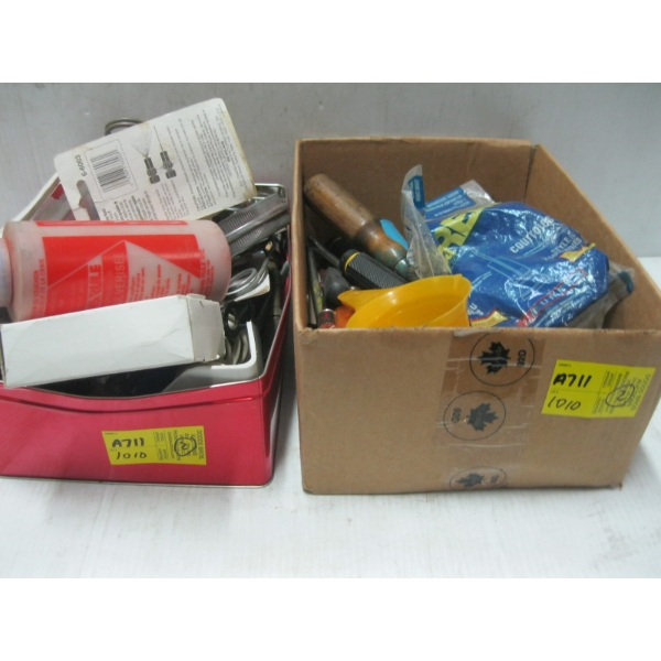 2 SM. CONTAINERS OF MISC. TOOLS