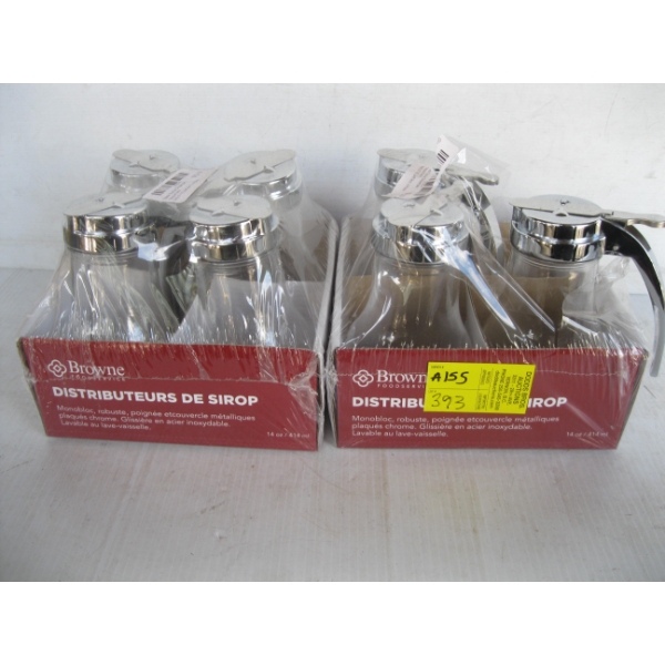 2 PACKAGES OF MAPLE SYRUP DISPENSERS - MISSING 1