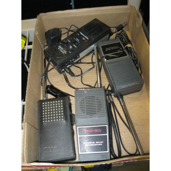ASST. VINTAGE WALKIE TALKIES, CB RADIO