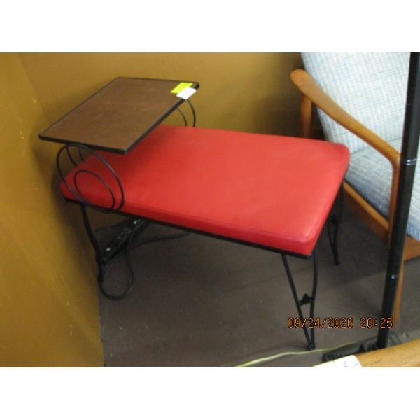 MCM 1950s TELEPHONE SEAT