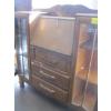 Image 2 : ANTIQUE DROP DOWN SECRETARY DESK W/DRAWERS & GLASS DOORS