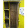 Image 4 : YELLOW 2 DOOR WOODEN STORAGE CABINET