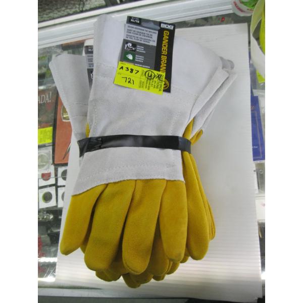 4 PAIR OF SZ XL DEERSKIN WELDING GLOVES
