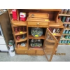 Image 2 : LG. GLASS DOORED DISPLAY CABINET W/TURNING SIDE CABINETS