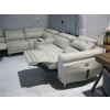 Image 4 : 6 PIECE SECTIONAL SOFA W/END RECLINERS, BUILT IN STEREO & ADJUSTABLE HEADRESTS