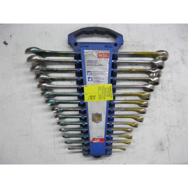 14 PIECE SAE WRENCH SET BY MASTERCRAFT