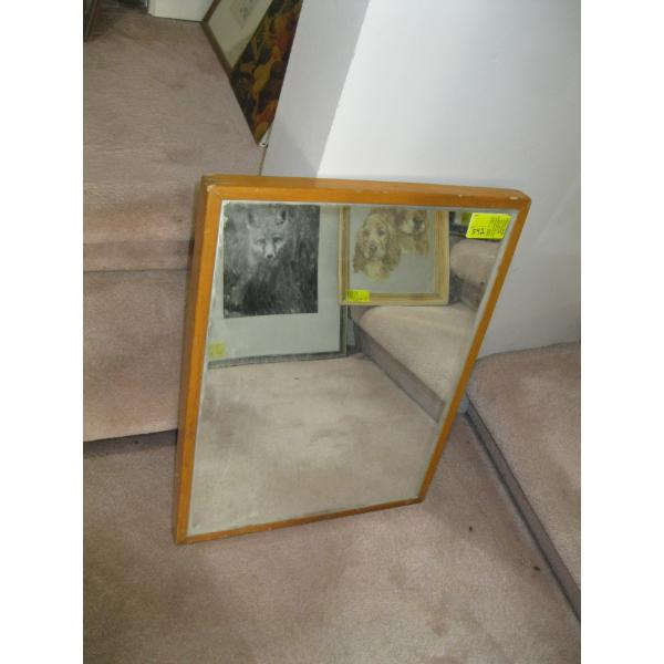 WOOD FRAMED MIRROR