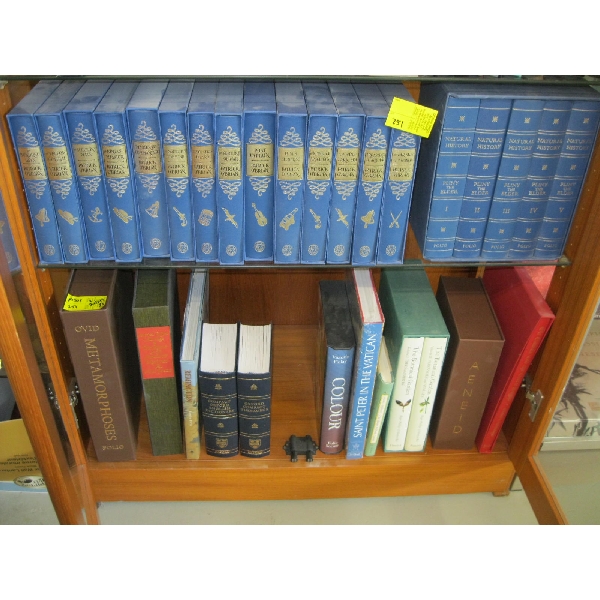 2 SHELVES OF PATRICK O'BRIAN BOOKS, NATURAL HISTORY BOOKS & HARDCOVER BOOKS