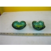 Image 1 : 2 - 1960 MURANO GLASS EMERALD GREEN GLASS BOWLS
