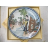 Image 3 : 2 SMALL ROUND NEEDLEPOINT PICTURES & 3 ASIAN COLLECTOR PLATES