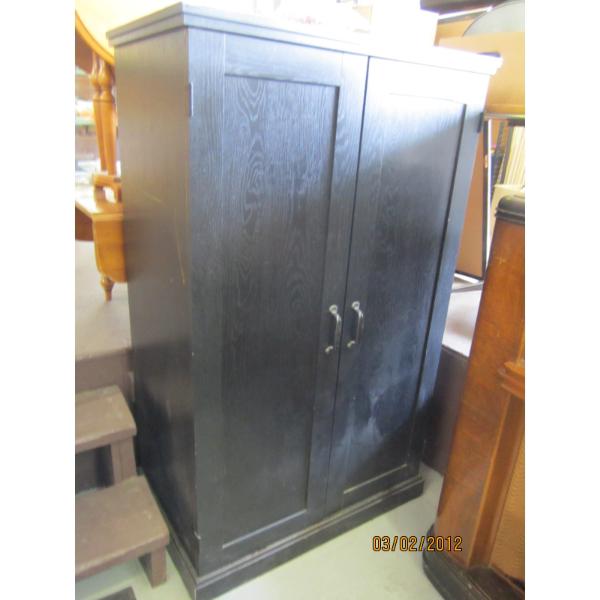 2 DOOR BLACK CABINET