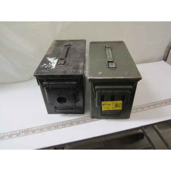 2 METAL MILITARY BOXES