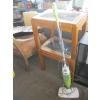 Image 1 : PAIR OF GLASS & OAK END TABLES W/SMART LIVING FLOOR STEAMER