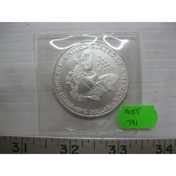 2000 U.S. 1 OZ. FINE SILVER .999 ROUND (TAX EXEMPT)