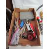 Image 3 : FLAT OF ASST. TOOLS - STAPLERS, HACKSAWS, VISE GRIPS, ETC.