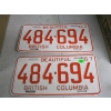 Image 1 : PAIR OF 1967 BC LICENCE PLATES