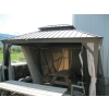 Image 1 : METAL TOP GAZEBO, APPROX. 10'X10' W/SCREENING