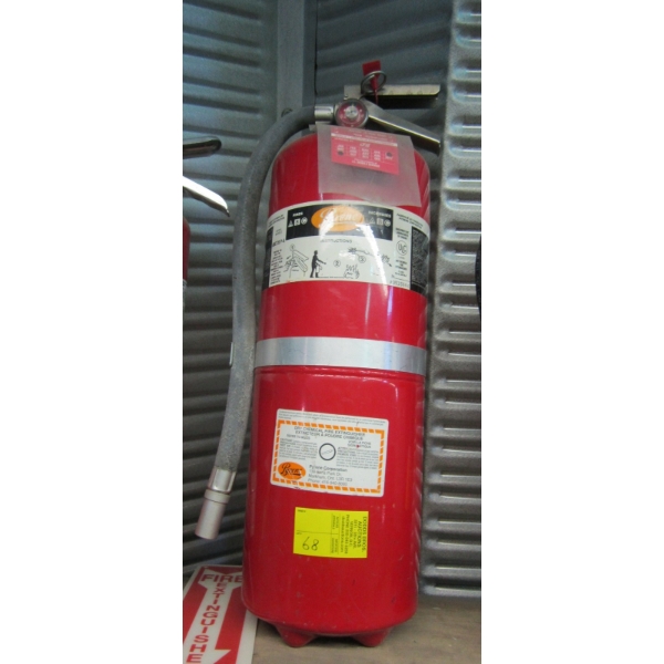 LG. FIRE EXTINGUISHER - CHARGED BUT OUT OF DATE