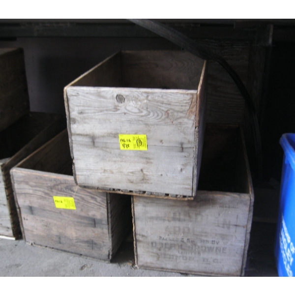 3 WOODEN CRATES