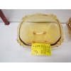 Image 3 : 7 PIECE AMBER GLASS - DESSERT BOWL W/SERVING DISHES