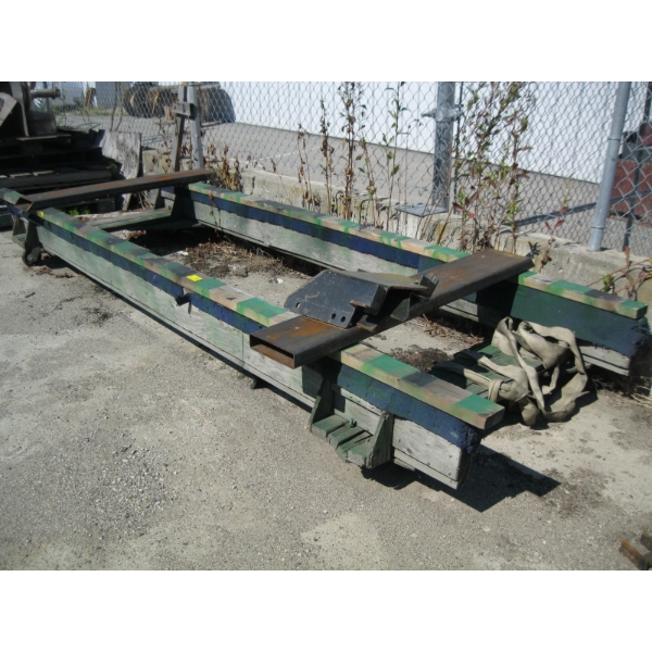 LG. CART ON CASTORS W/METAL PLATES ON TOP