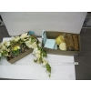 Image 1 : 2 BOXES OF MISC. CANDLES, ARTIFICIAL FLOWERS, ETC.