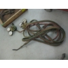 Image 2 : OXY ACETYLENE TORCH SET W/GAUGES, HOSE, CUTTING TORCH, ETC.