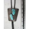 Image 1 : BENNETT SILVER W/2 CORAL STONES & 2 CORAL TIE ENDS NAVAJO BOLO TIE