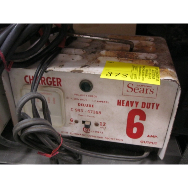 6AMP BATTERY CHARGER - 6 OR 12V