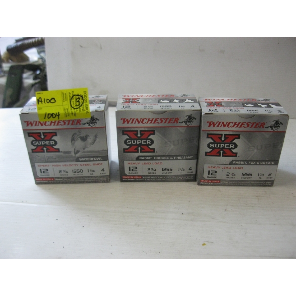 3 BOXES OF 12GA SHOTGUN SHELLS