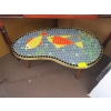 Image 1 : MCM TILE TOP KIDNEY SHAPE TABLE