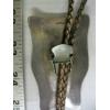 Image 4 : CORAL TURQUOISE & SILVER NAVAJO BOLO TIE