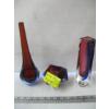 Image 1 : 3 PIECES OF URANIUM GLASS VASES