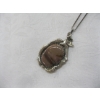 Image 2 : 1970s STERLING SILVER JASPER (MOOK AITE) PENDANT & CHAIN