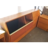Image 2 : QUEEN SIZE RADIO HEADBOARD W/DROP STORAGE & ROLLER FRAME 