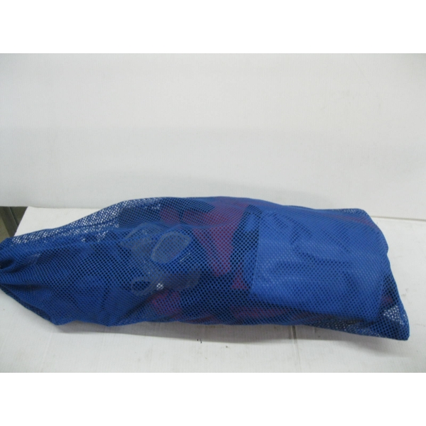 SWIM BAG W/MISC. SWIM FINS, GOGGLES, ETC.