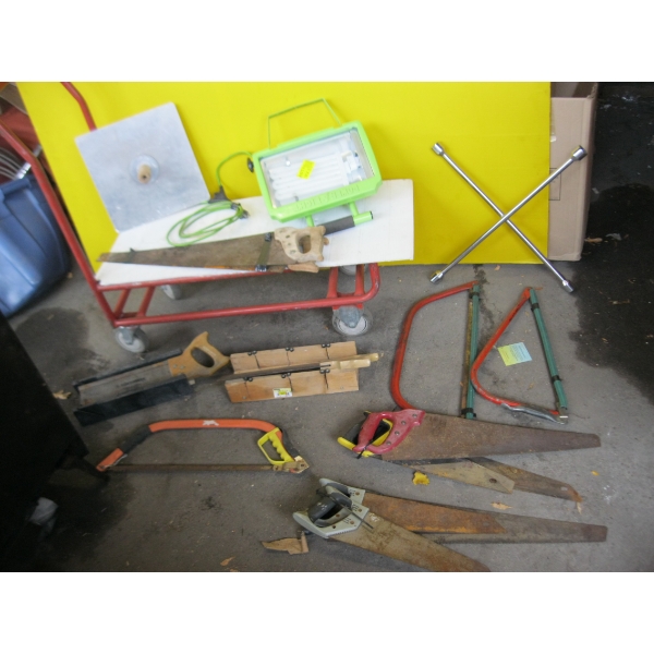 MISC. FLOODLIGHT, SAWS, ETC.