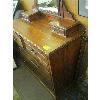 Image 4 : 4 DRAWER ANTIQUE DRESSER W/MIRROR & 2 SM. DRAWERS