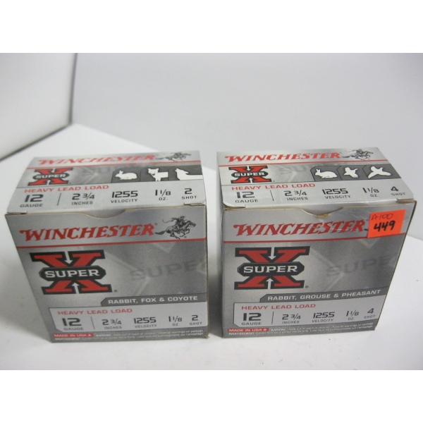 WINCHESTER 12GA HEAVY LEAD LOAD|2X25 SHOTGUN SHELLS