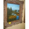 Image 1 : LG. ORIGINAL PAINTING W/HEAVILY CARVED FRAME, SIGNED, L. CAXCAN??