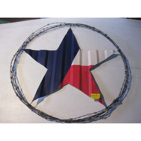 METAL DECORATIVE STAR OF BARBWIRE