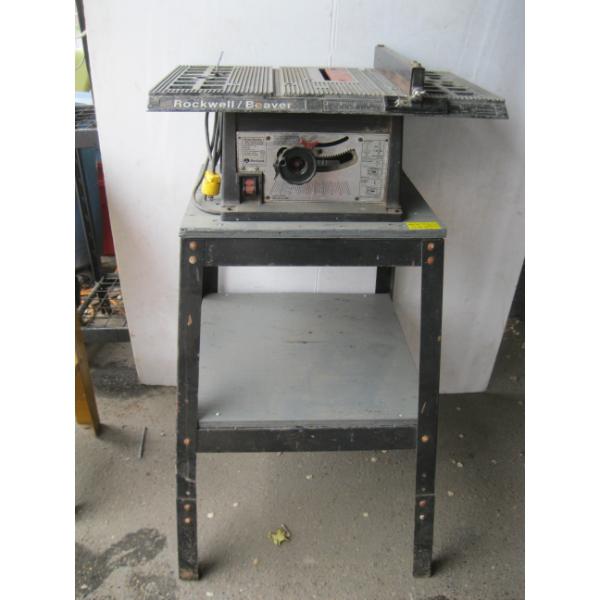 ROCKWELL BEAVER TABLE SAW ON STAND