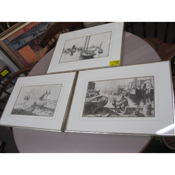 3 MATCHING FRAMED PRINTS