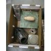 Image 2 : 2 BOXES OF MISC. CANDLEHOLDERS, WOODEN BOX FIGURINES, ETC.