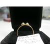 Image 4 : LADIES 14KT RING W/LIGHT GREEN STONES, SZ 9