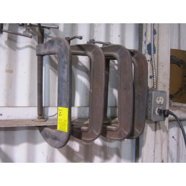 4 LARGE C-CLAMPS